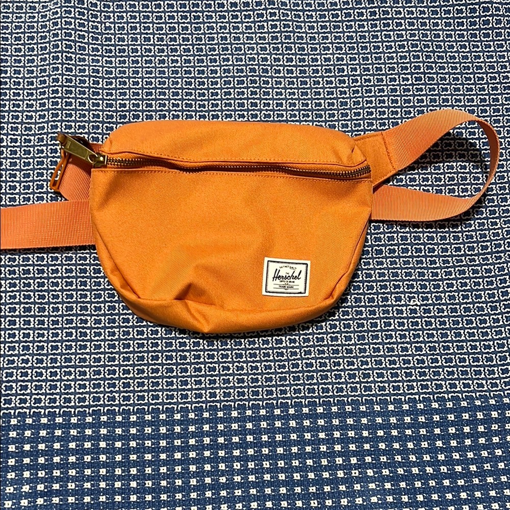 Herschel Supply Company Orange Belt Bag with Adjustable Strap